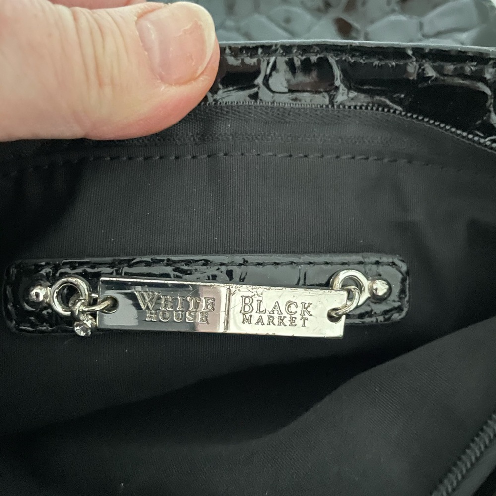 White House Black Market black crossbody/clutch - Picture 9 of 10
